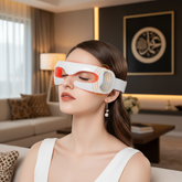جهاز تدليك العيون بالاهتزاز + علاج ضوء LED – العناية، التخلص من التعب والهالات السوداء