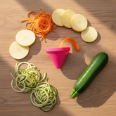 أداة تقطيع دوّارة للخضار والفواكه – مقشرة/مبشرة دوّارة متعددة الاستخدام للبطاطا، الجزر، الفجل