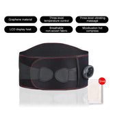 حزام تدليك للخصر والظهر – تدفئة، اهتزاز، ضوء أحمر ودعم للعمود الفقري