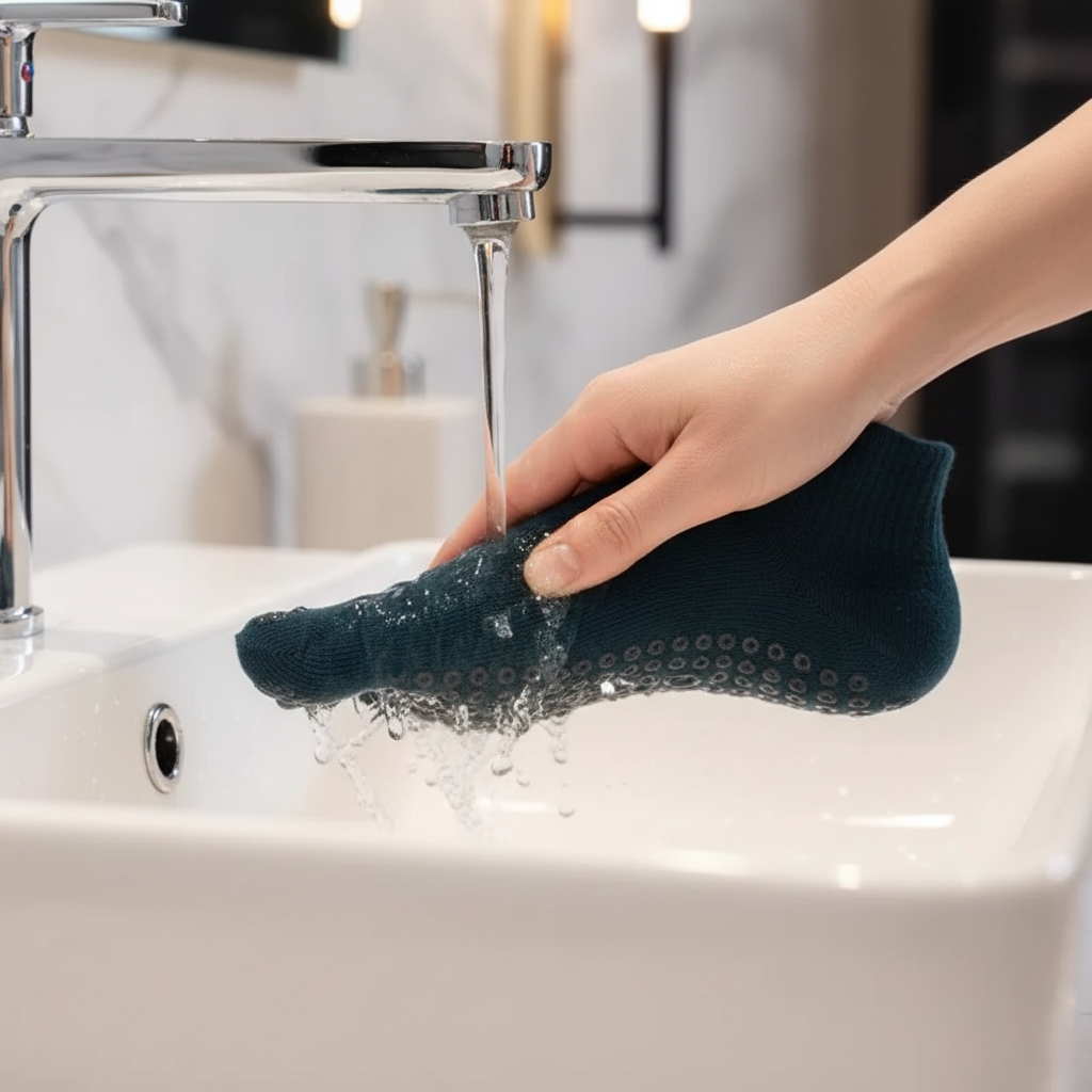 جوارب خمس أصابع رياضية غير قابلة للانزلاق – جوارب ليوغا وبيلاتس، مقاومة للانزلاق للمرأة