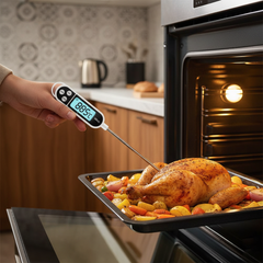 مقياس حرارة الطعام الرقمي TP300 – مسبار للمطبخ، الماء، الزيت، الشوي، الـBBQ