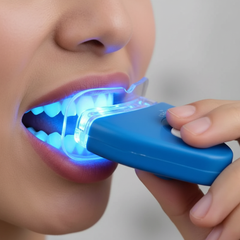 جهاز تبييض الأسنان بضوء LED – مصباح أزرق/UV لتفتيح الابتسامة
