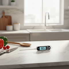 مقياس حرارة الطعام الرقمي TP300 – مسبار للمطبخ، الماء، الزيت، الشوي، الـBBQ