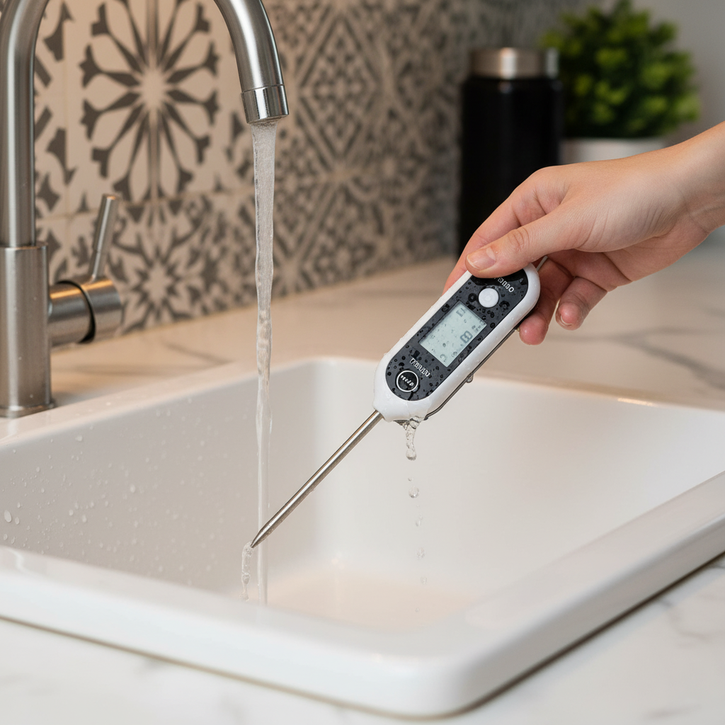 مقياس حرارة الطعام الرقمي TP300 – مسبار للمطبخ، الماء، الزيت، الشوي، الـBBQ