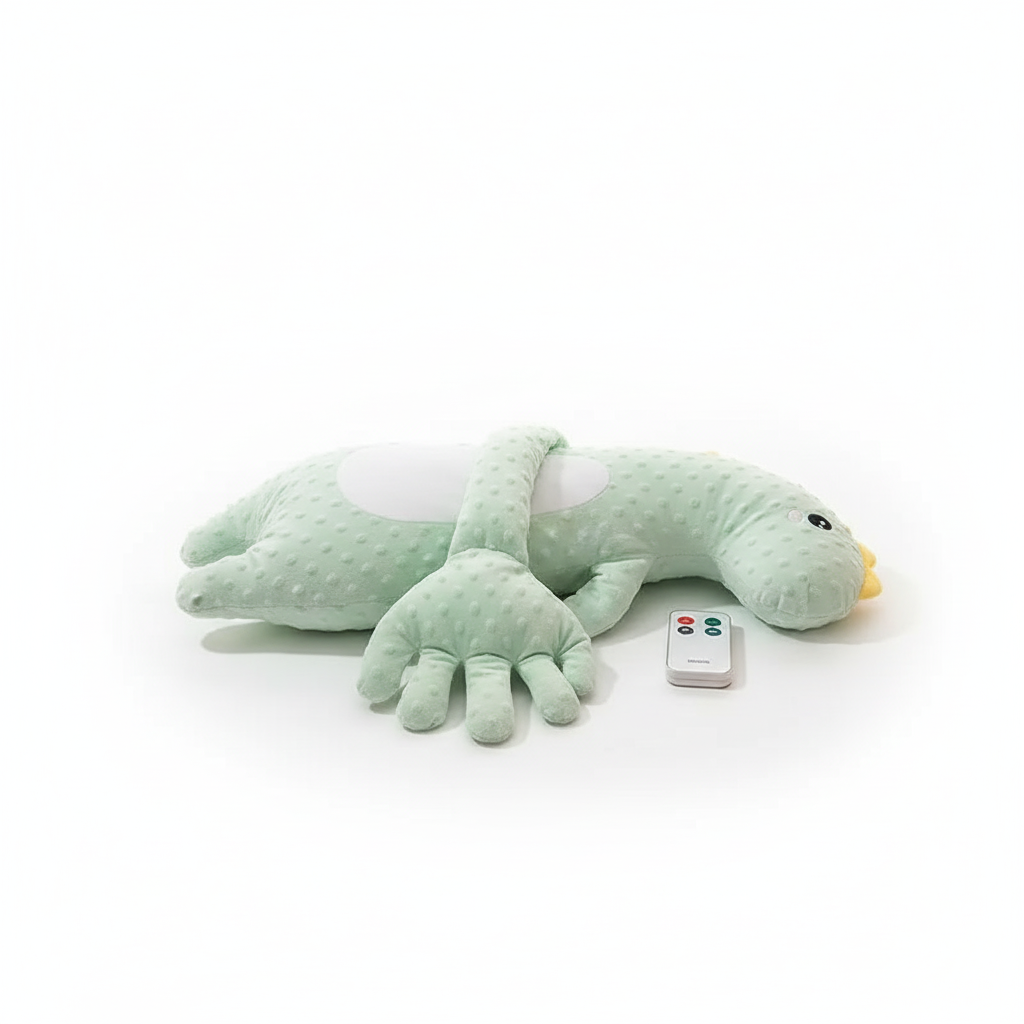 لعبة مهدّئ نوم للأطفال – دمية كهربائية بوسادة تربيت، سرعة قابلة للتعديل وتحكم عن بُعد