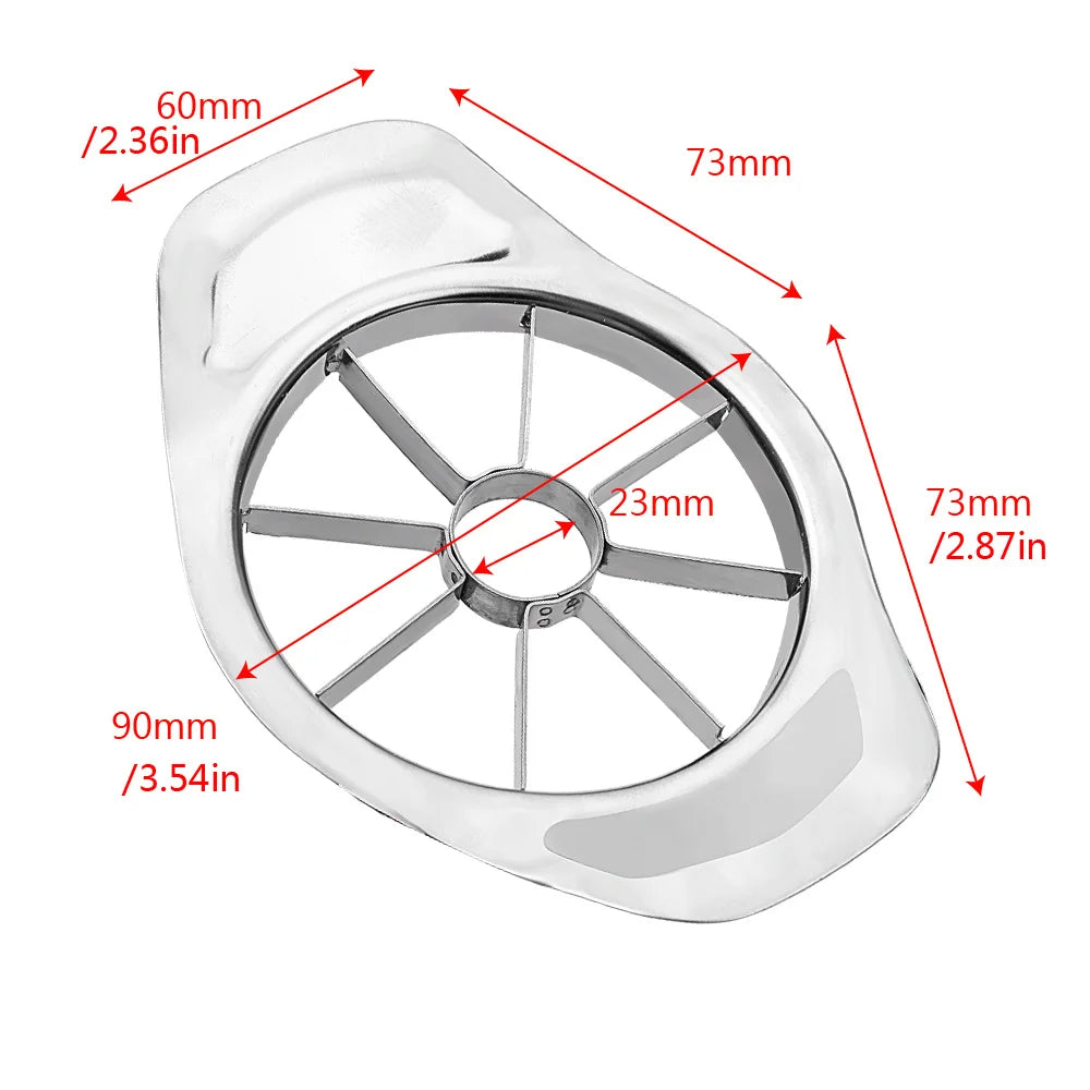 أداة تقسيم وتقطيع تفاح وخضروات من ستانلس ستيل – بمقبض مريح