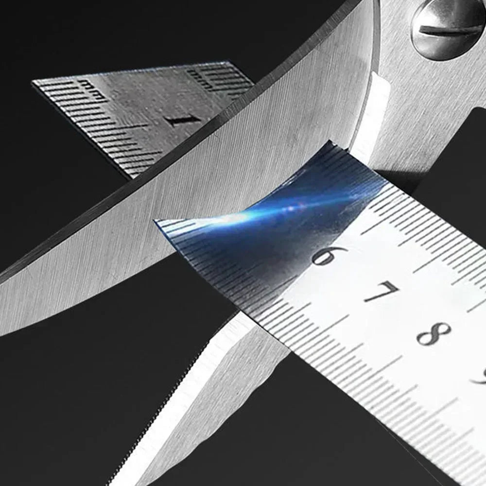 مقصات مطبخ متعددة الاستخدام عالية الجودة من ستانلس ستيل – مقصات قوية لتقطيع السمك والدجاج والعظام